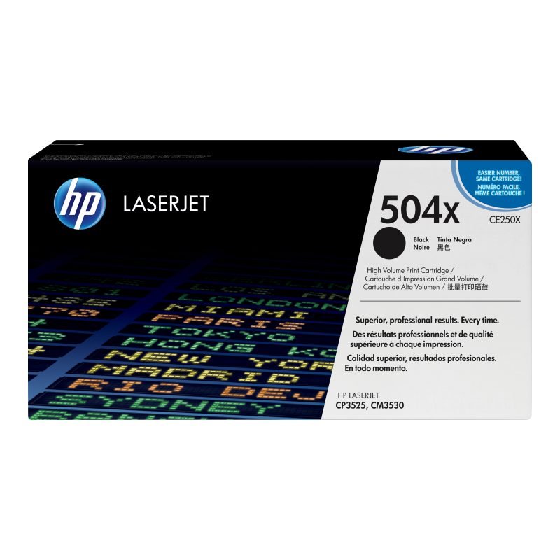 HP 504X CE250X Siyah Yüksek Kapasiteli Toner