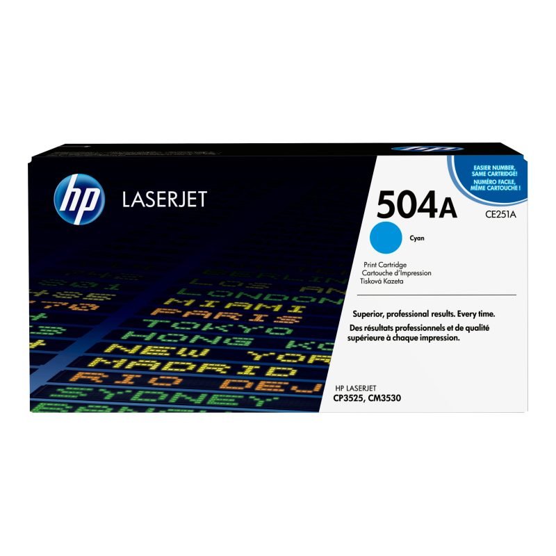 HP 504A CE251A Mavi Toner