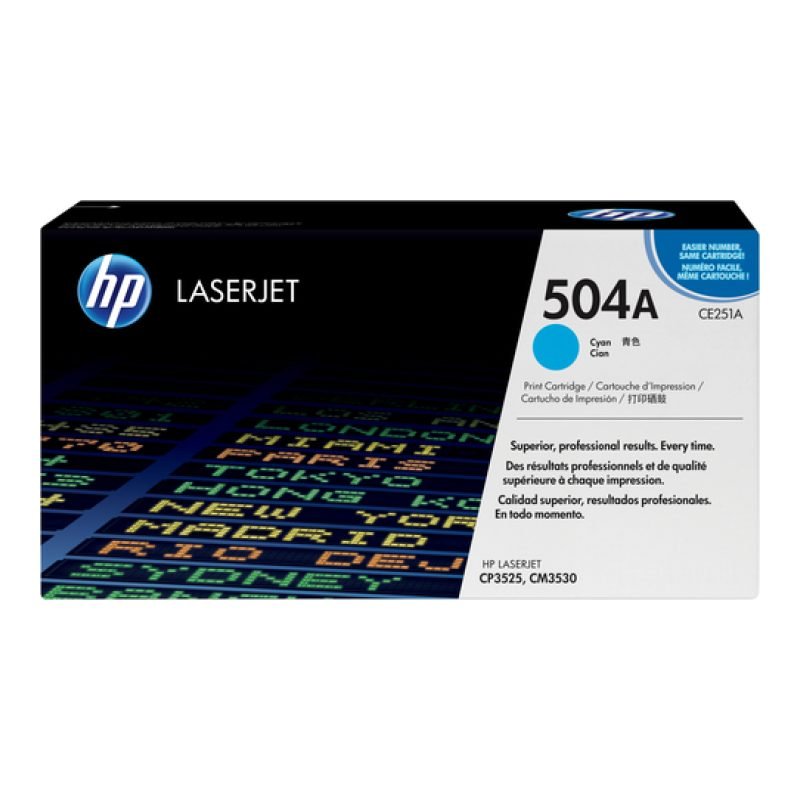 HP 504A CE251A Mavi Toner — görsel 2