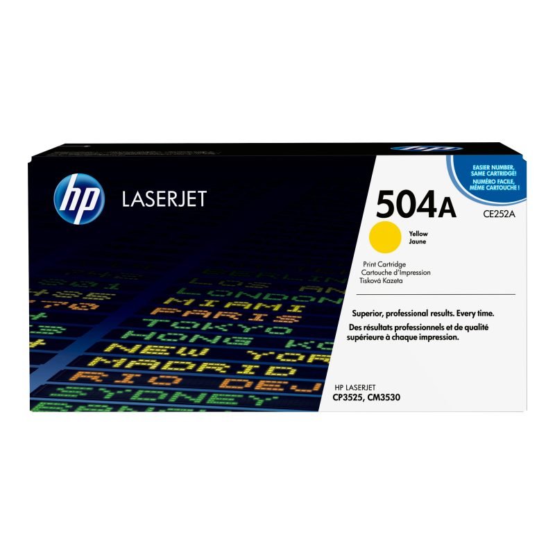 HP 504A CE252A Sarı Toner