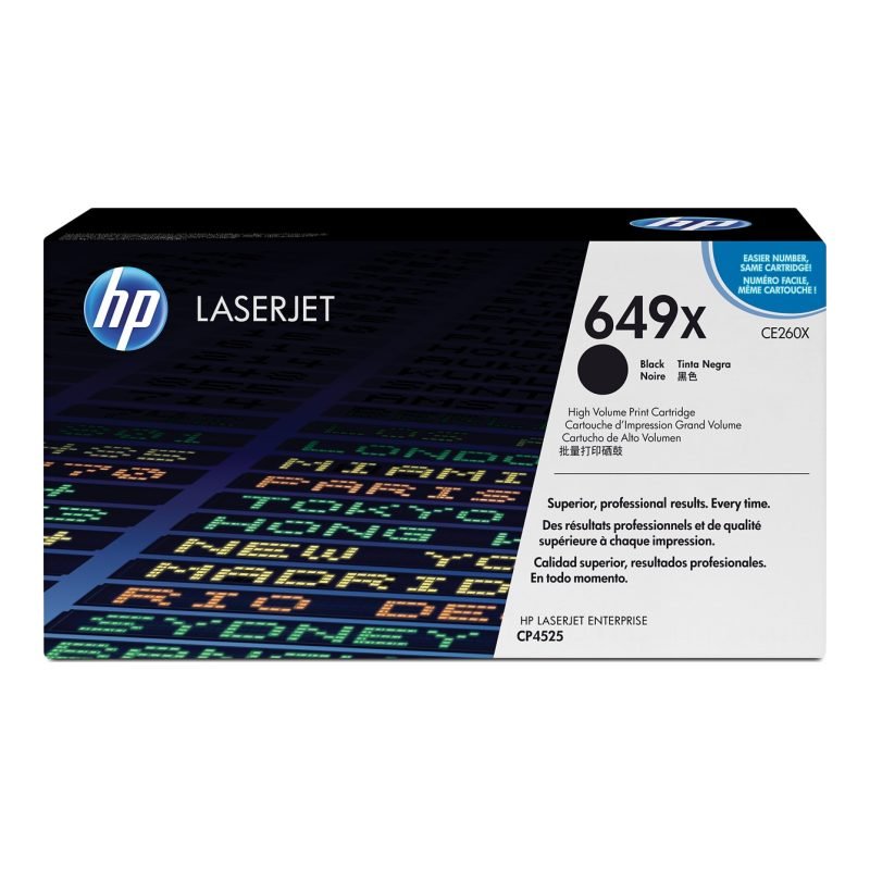 HP 649X CE260X Siyah Yüksek Kapasiteli Toner