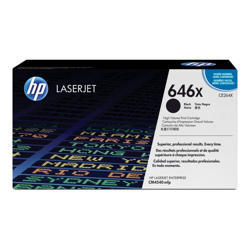 HP 646X CE264X Siyah Yüksek Kapasiteli Toner
