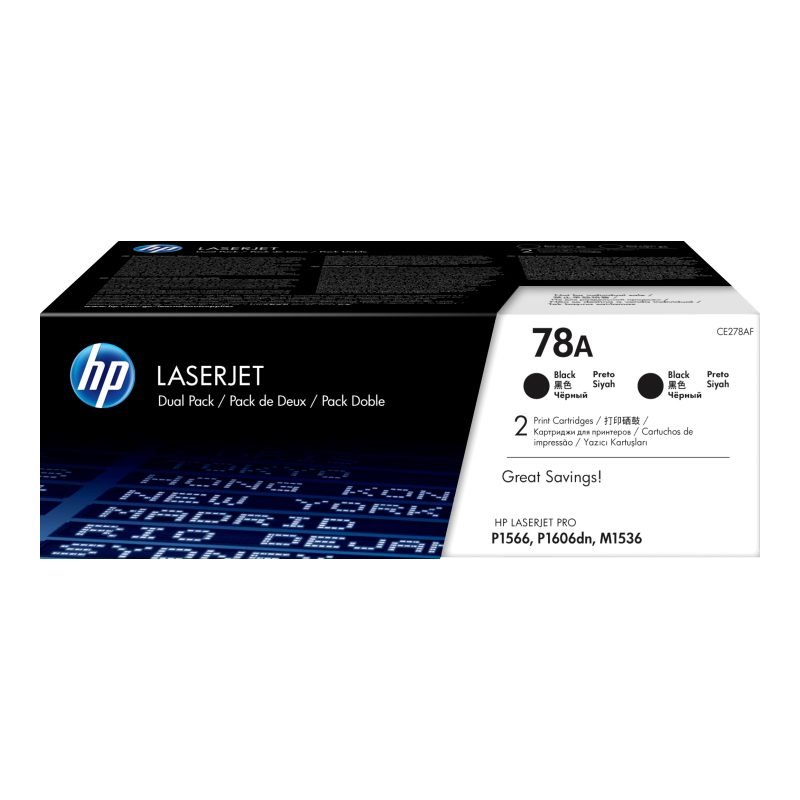 HP 78A 2'li Paket Kartuşları CE278AD Toner