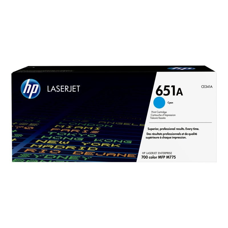 HP 651A CE341A Mavi Toner
