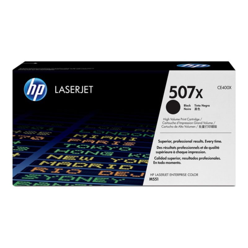 HP 507X CE400X Siyah Yüksek Kapasiteli Toner — görsel 2