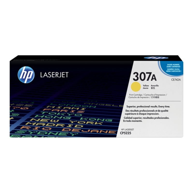 HP 307A CE742A Sarı Toner — görsel 2