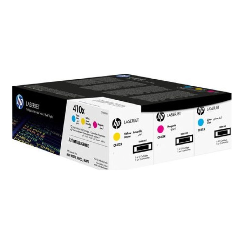 HP 410X 3'lü paket Camgöbeği/Macenta/Sarı Kartuşları CF252XM Üç Renkli Toner — görsel 2