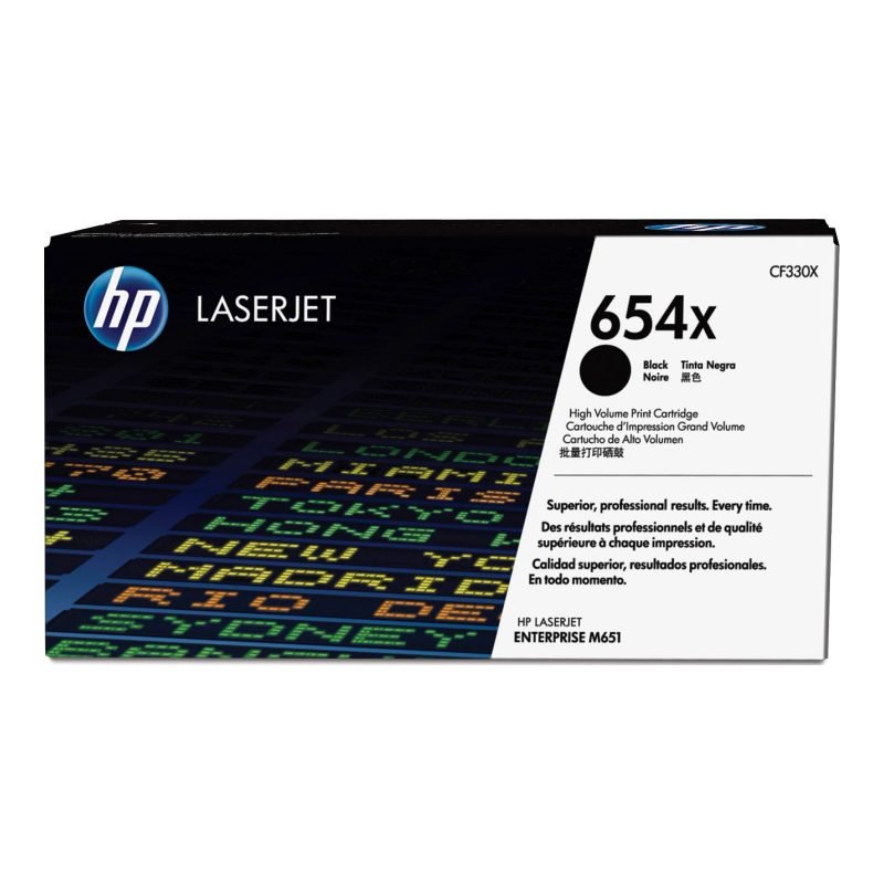 HP 654X CF330X Siyah Yüksek Kapasiteli Toner