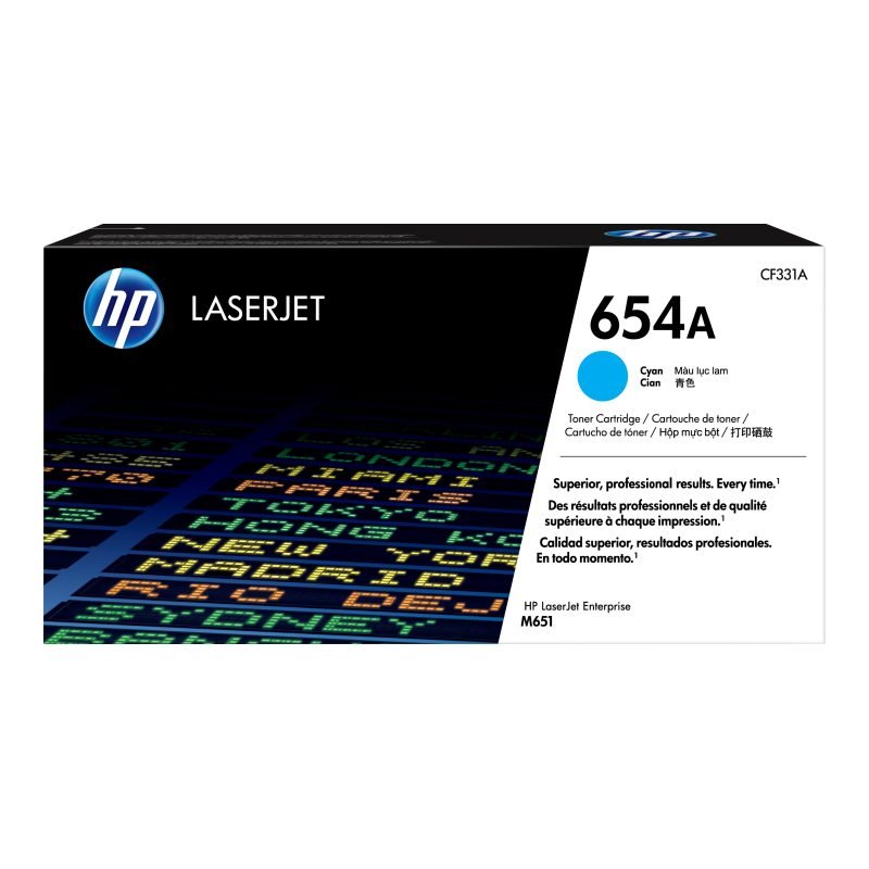 HP 654A CF331A Mavi Toner