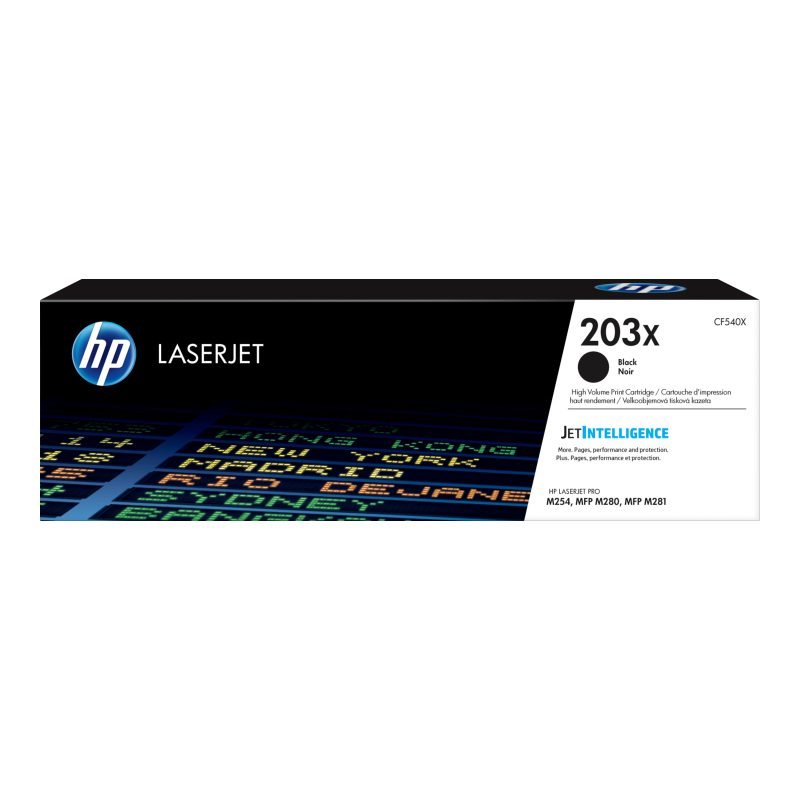 HP 203X CF540X Siyah Yüksek Kapasiteli Toner