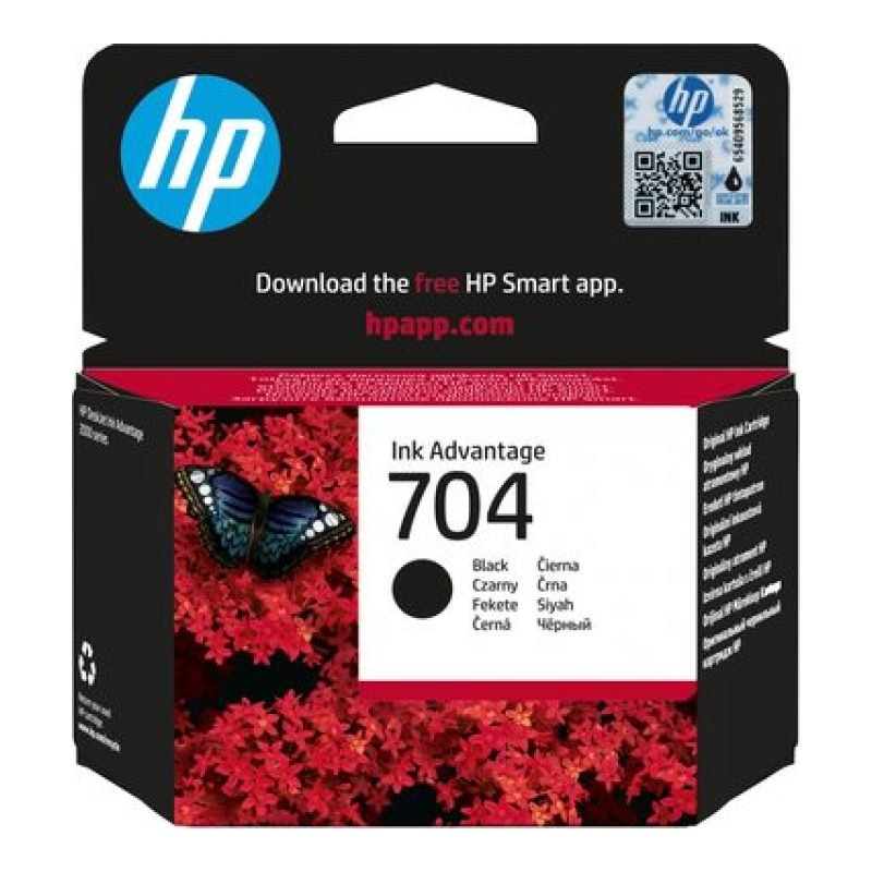 HP 704 CN692AE Siyah Mürekkep Kartuşu
