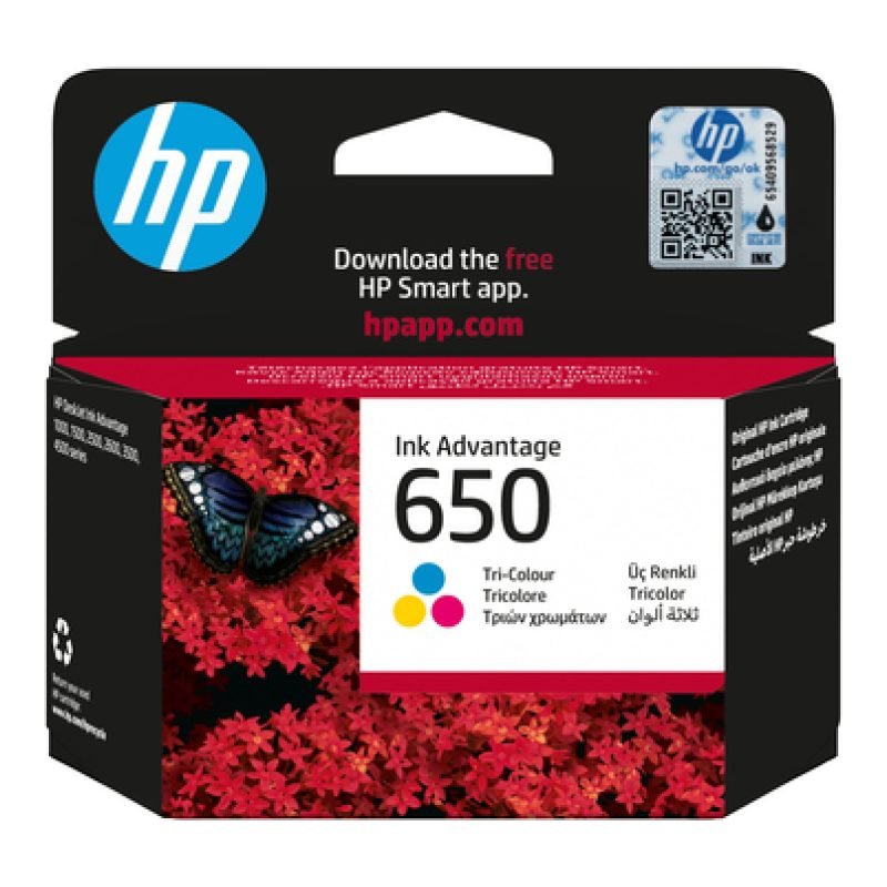 HP 650 CZ102AE Üç Renkli Mürekkep Kartuşu