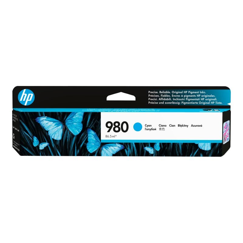 HP 980 D8J07A Mavi Mürekkep Kartuşu