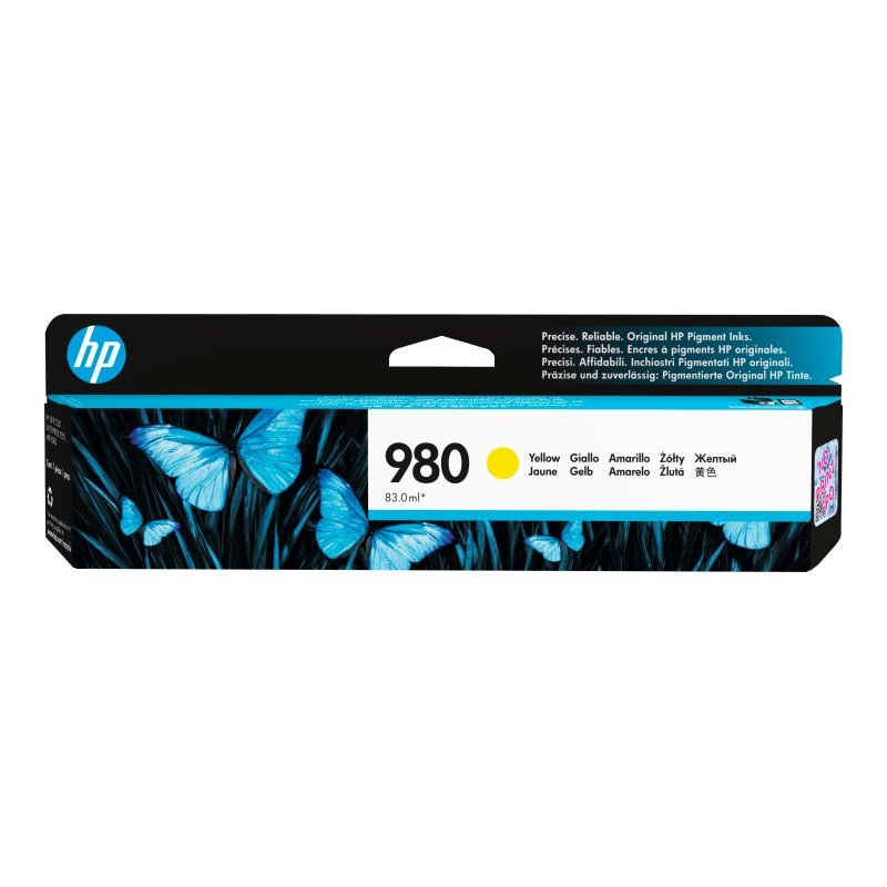 HP 980 D8J09A Sarı Mürekkep Kartuşu
