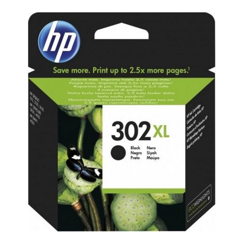 HP 302XL F6U68A Siyah Mürekkep Kartuşu