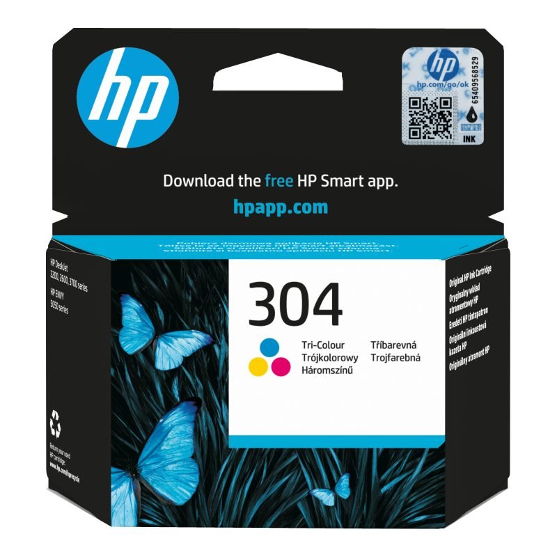 HP 304 Üç N9K05AE Üç Renkli Mürekkep Kartuşu