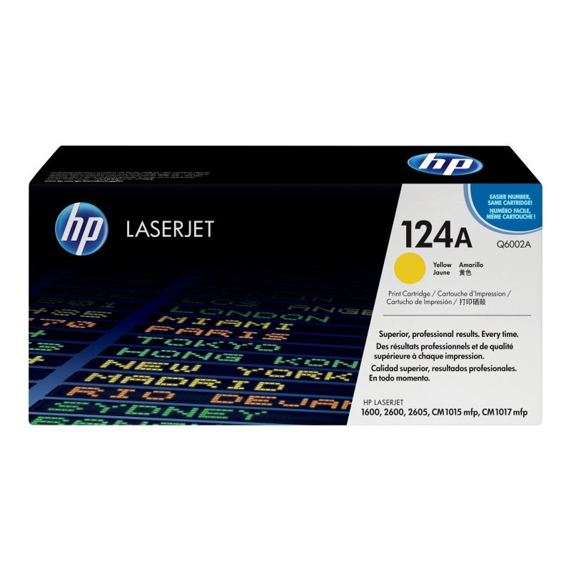 HP 124A Q6002A Sarı Toner