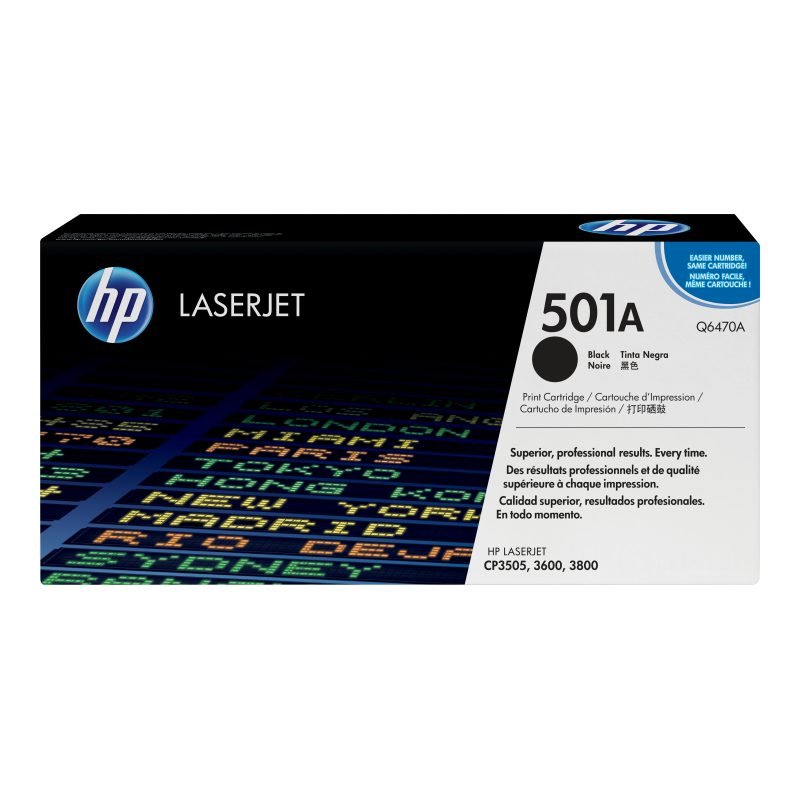 HP 501A Q6470A Siyah Toner
