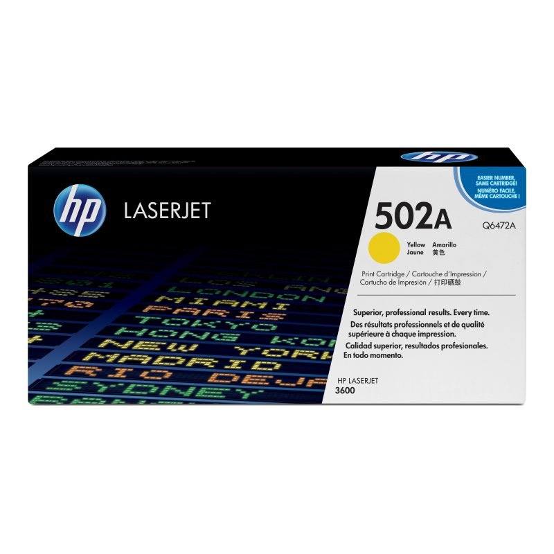 HP 502A Q6472A Sarı Toner