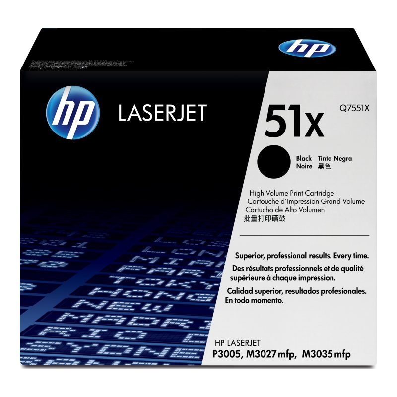 HP 51X Q7551X Yüksek Kapasiteli Toner