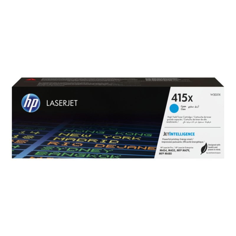 HP 415X W2031X Mavi Yüksek Kapasiteli Toner