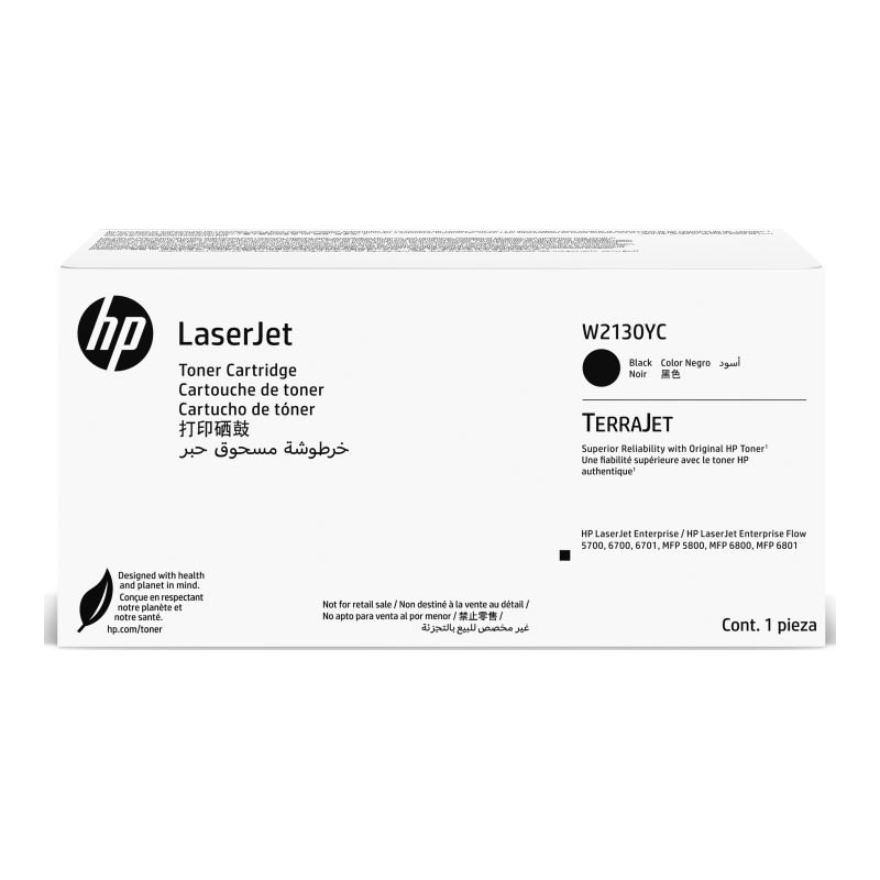 HP W2130YC Taahhütlü W2130YC Siyah Toner