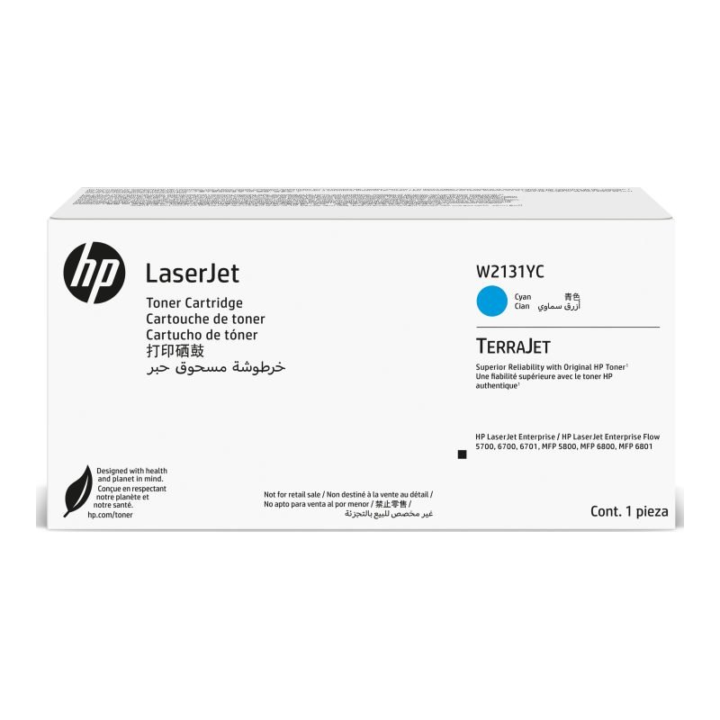 HP W2131YC Taahhütlü W2131YC Mavi Toner
