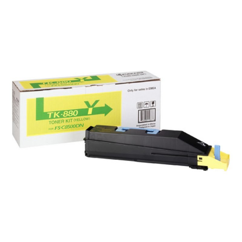 Kyocera TK-880Y 0T2KAANL0 Sarı Toner