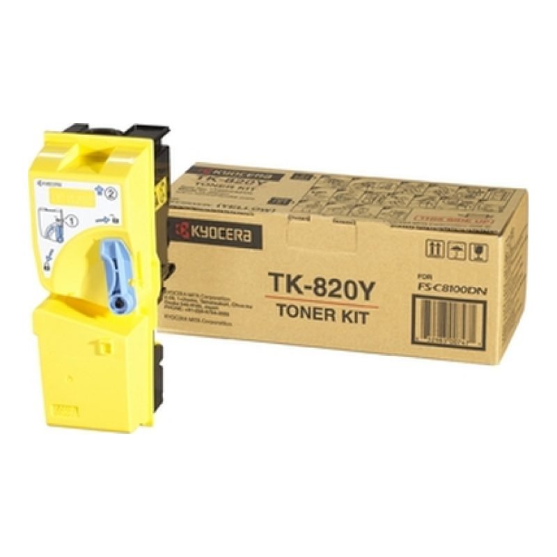 Kyocera TK-820Y 1T02HPAEU0 Sarı Toner