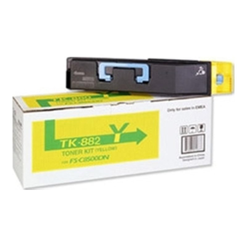 Kyocera TK-882Y 1T02KAAUS0 Sarı Toner