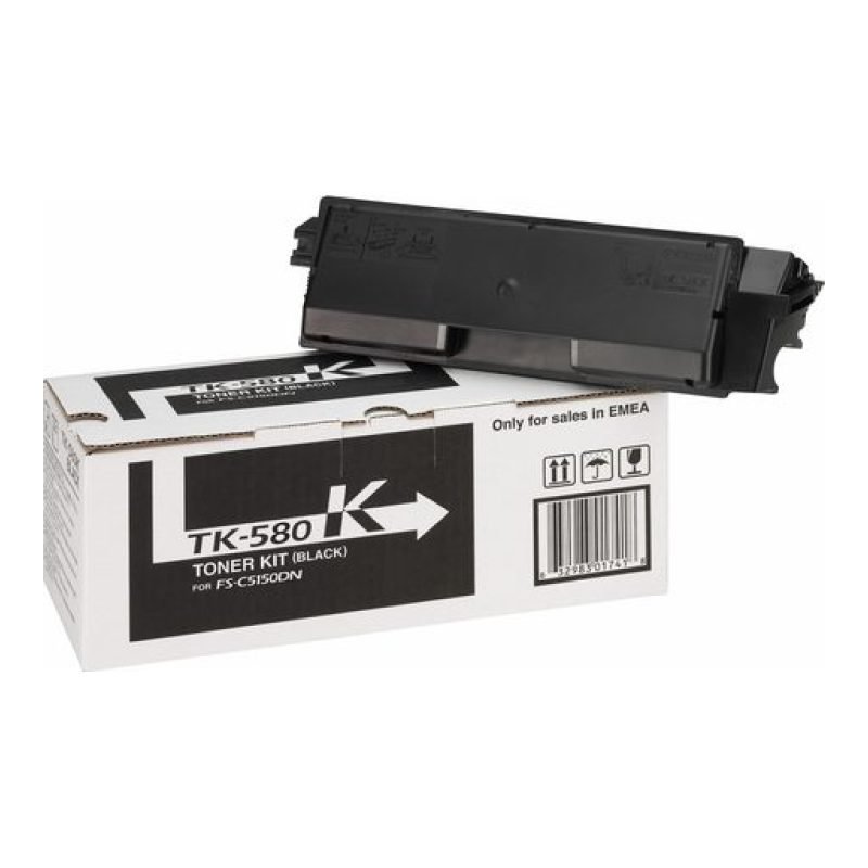 Kyocera TK-580K 1T02KT0NL0 Siyah Toner — görsel 2