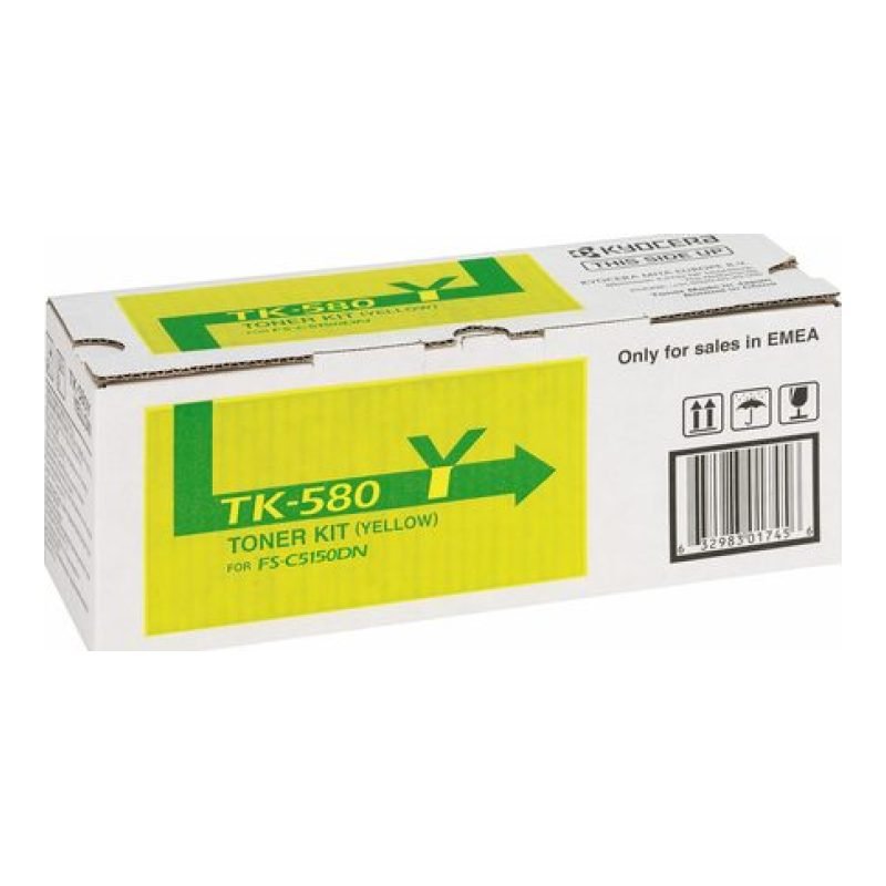 Kyocera TK-580Y 1T02KTANL0 Sarı Toner — görsel 2