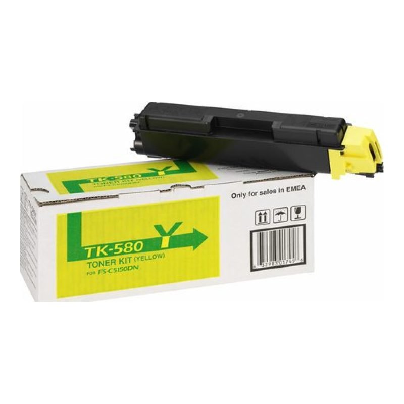 Kyocera TK-580Y 1T02KTANL0 Sarı Toner — görsel 4