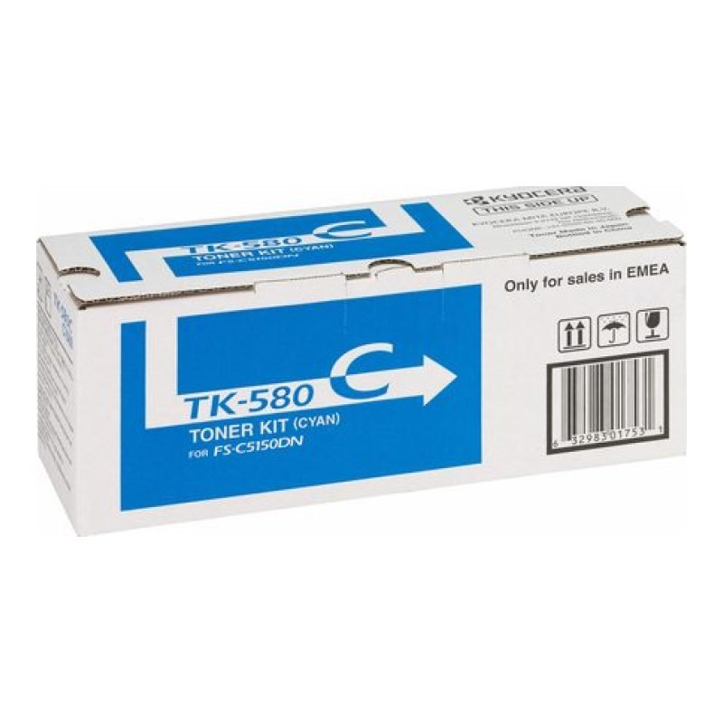 Kyocera TK-580C 1T02KTCNL0 Mavi Toner — görsel 2
