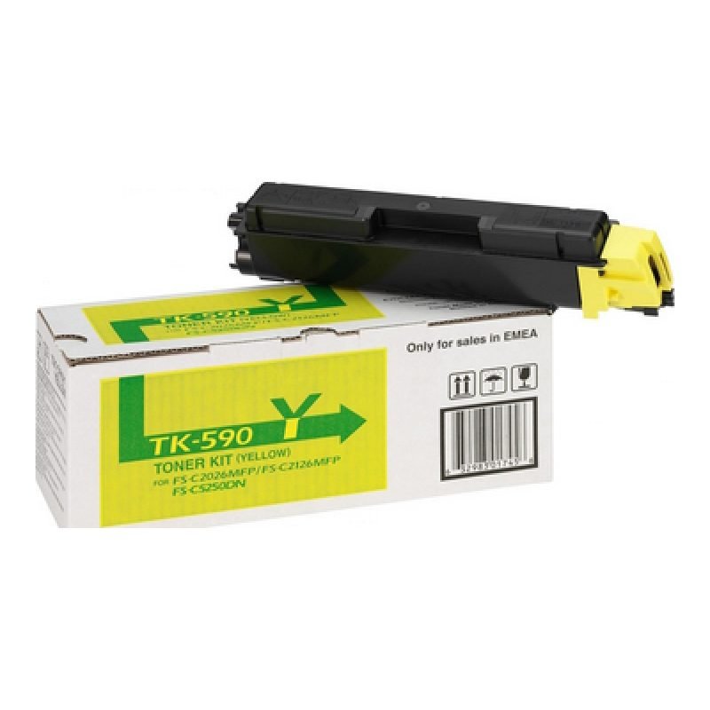 Kyocera TK-590Y BUNDLETK-590Y Sarı Toner