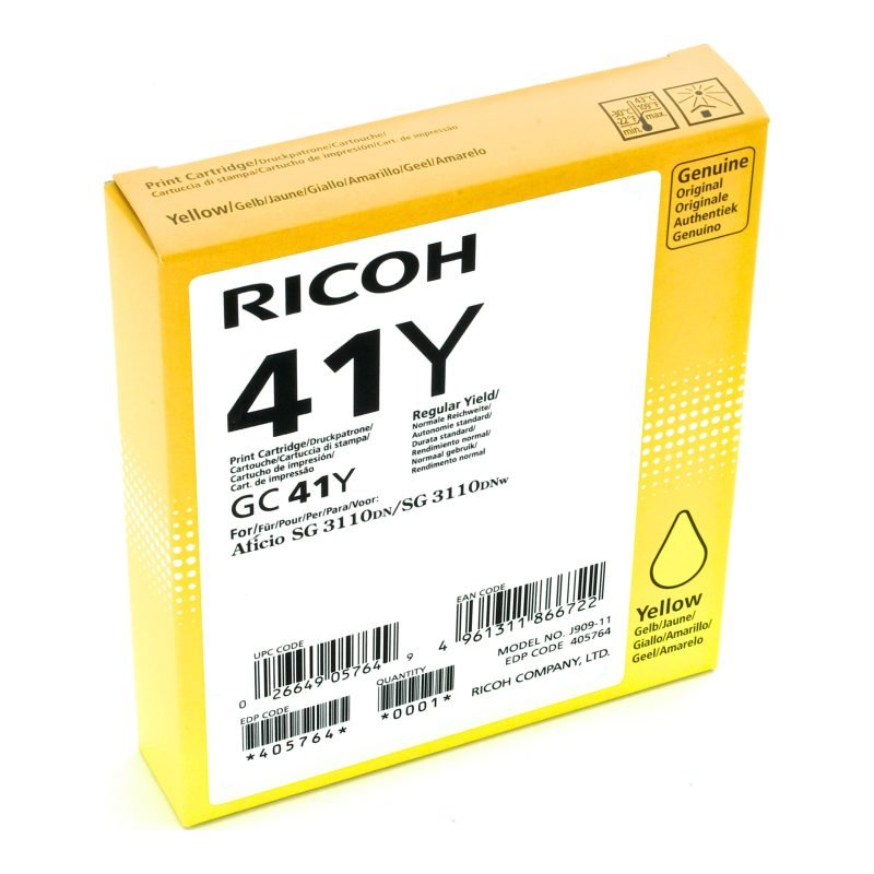 Ricoh 405764 Sarı Mürekkep Kartuşu