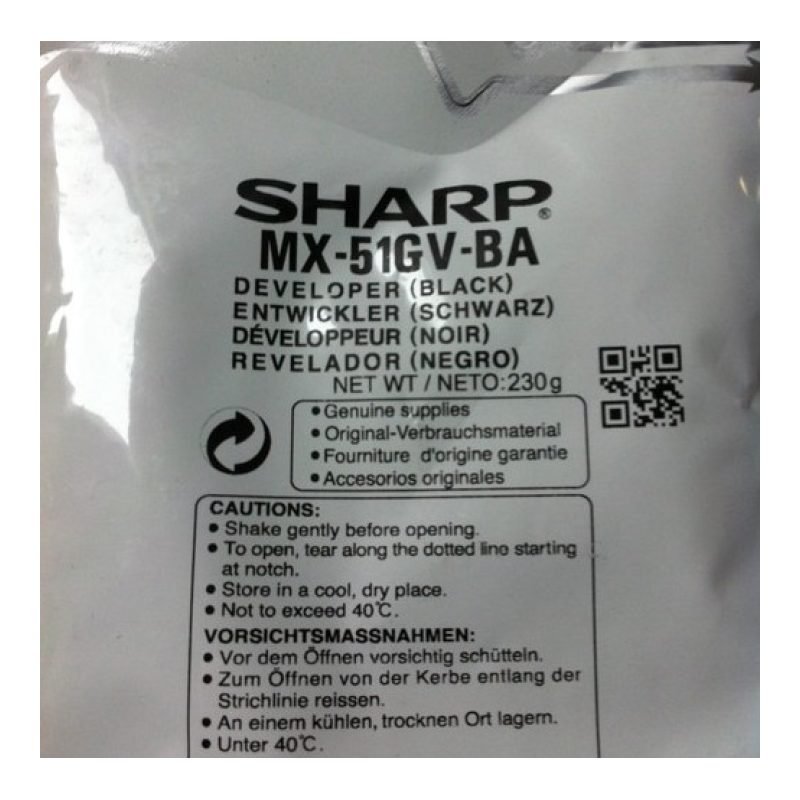 Sharp MX-51GVBA Siyah Developer Ünitesi